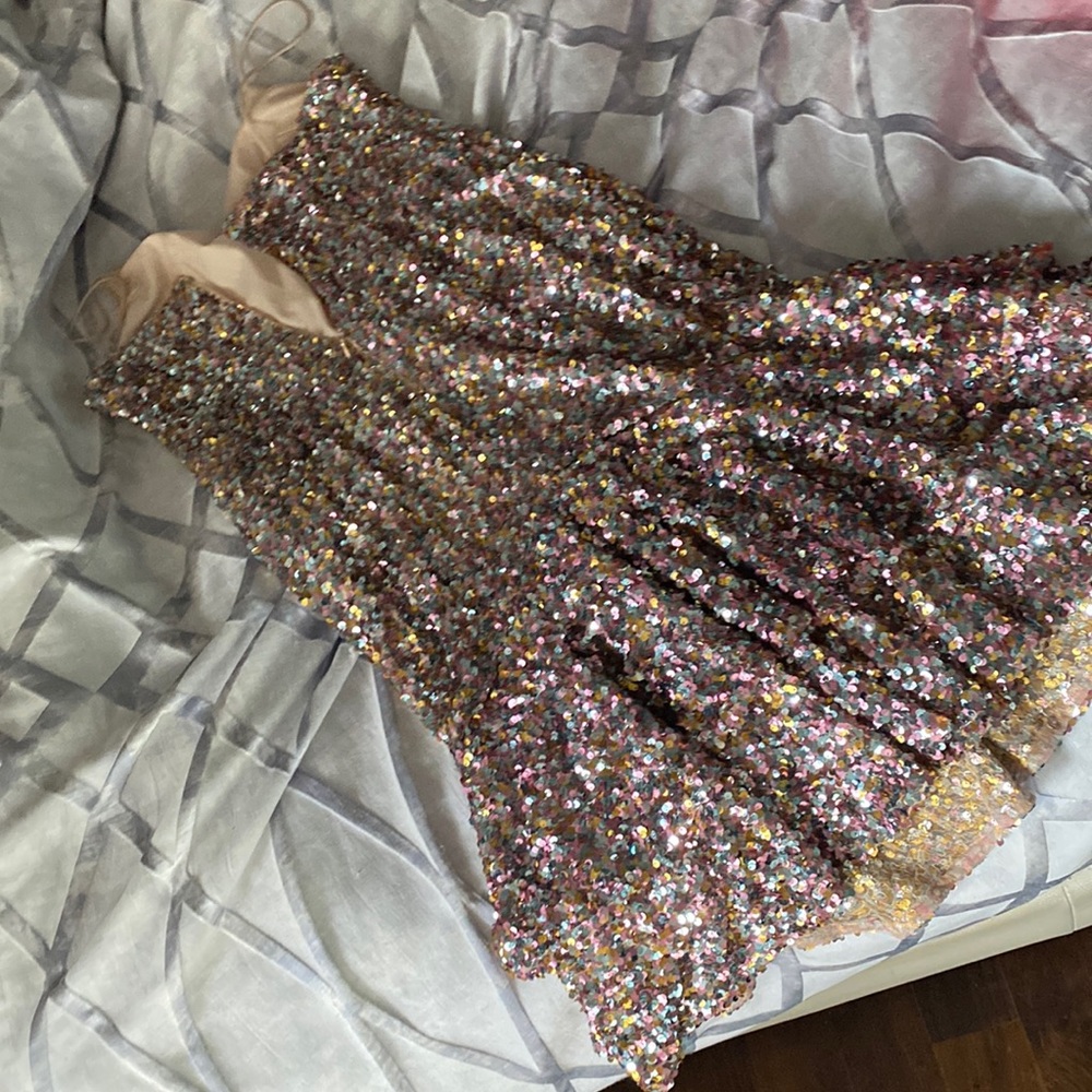 Adrianna Papell sequin party dress